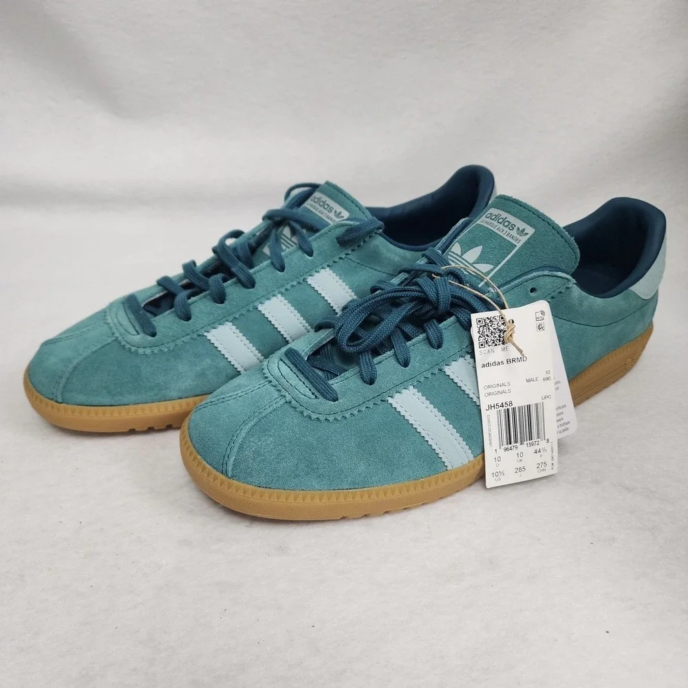 Adidas BRMD JH5458 Mens US 10.5 Sneakers Mystery Green Low Top Athletic Shoes